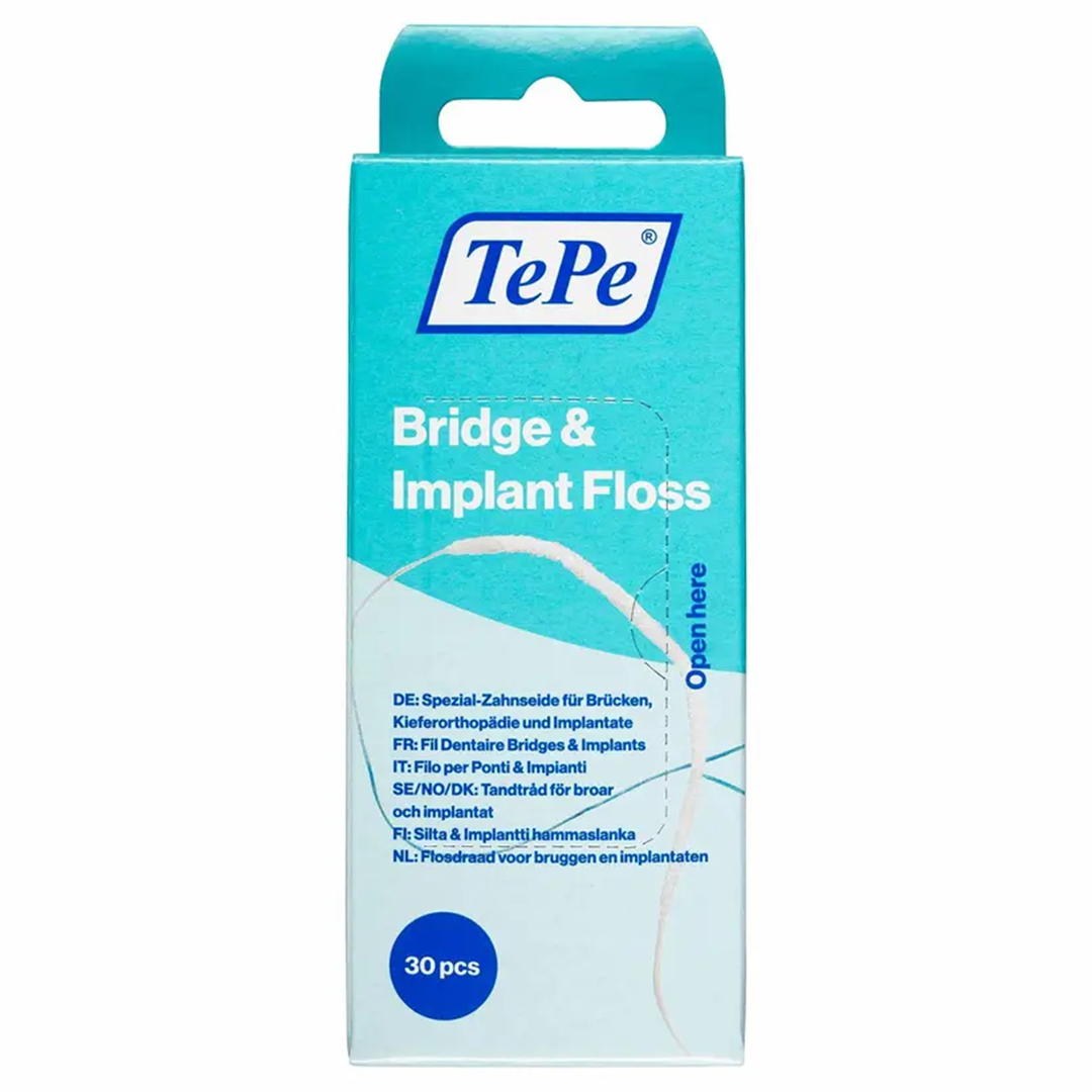 TePe Köprü ve İmplant Diş İpi (Bridge & Implant Floss)