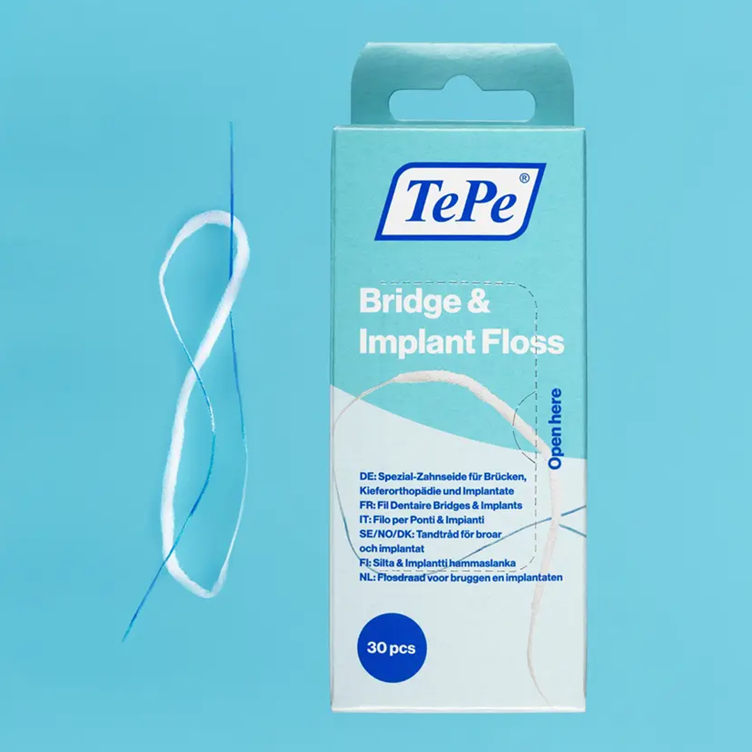 TePe Köprü ve İmplant Diş İpi (Bridge & Implant Floss)