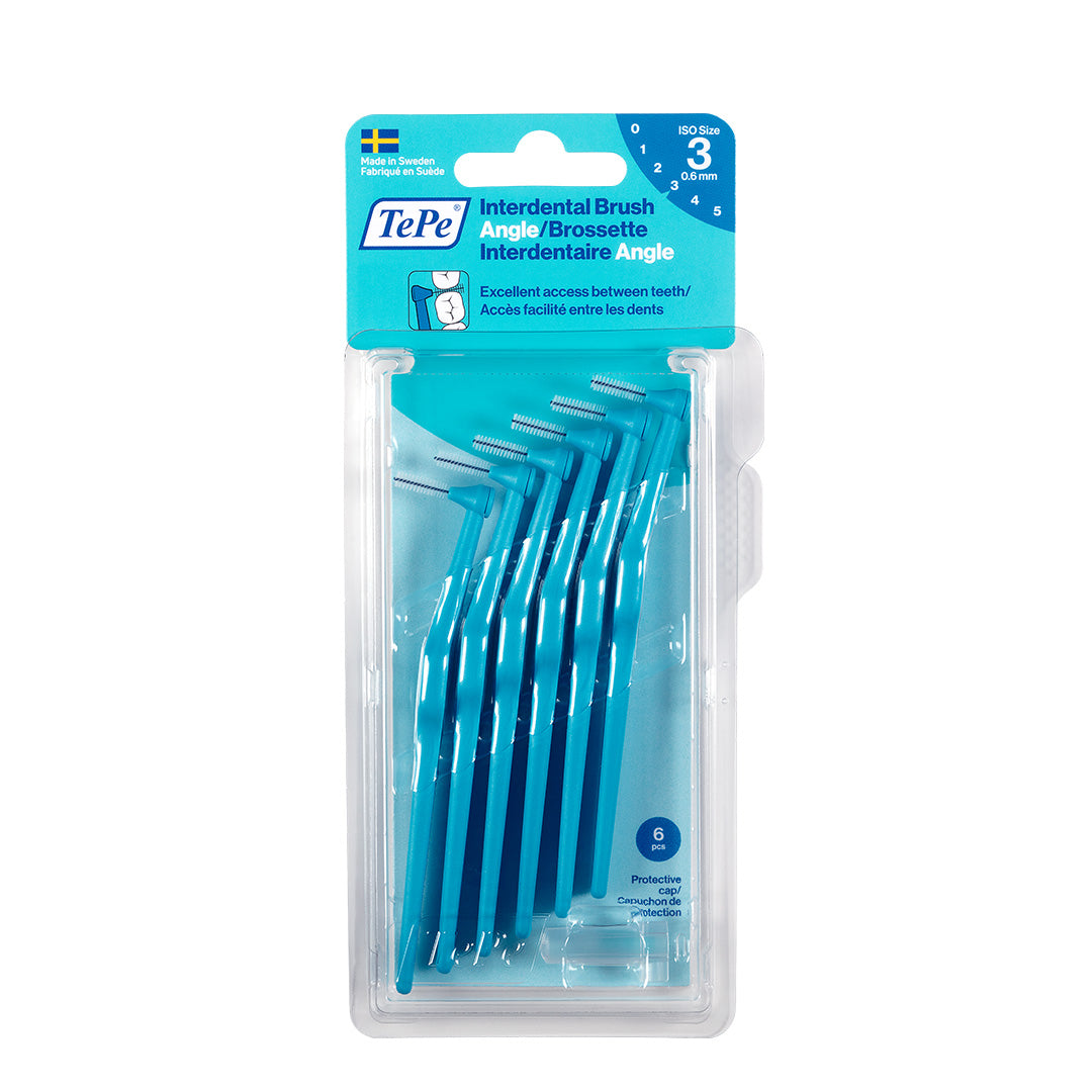 TePe Angle Arayüz Fırçası 0.6 mm Mavi (6'lı Paket)