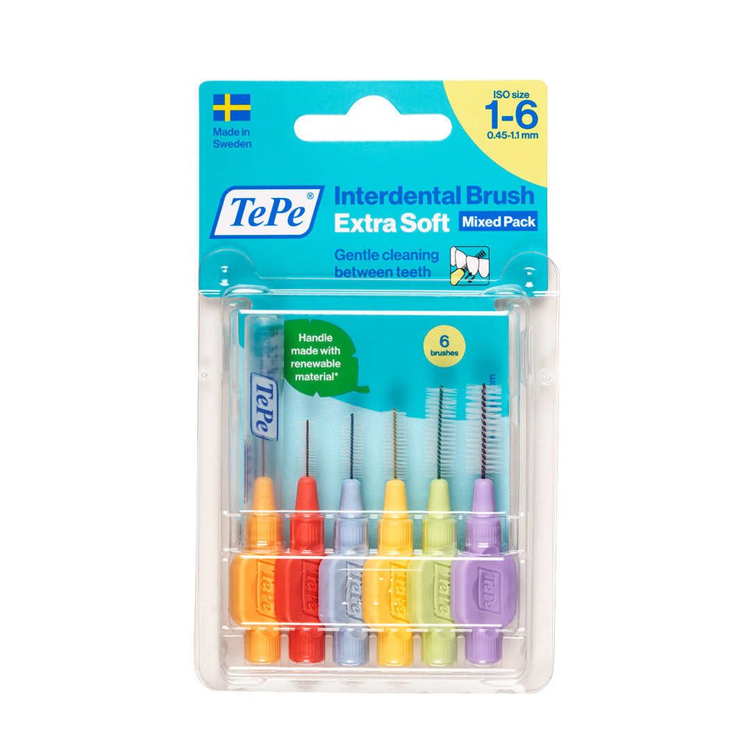 TePe Ekstra Yumuşak (X-Soft) Arayüz Fırçası Karışık Set (6'lı Paket)