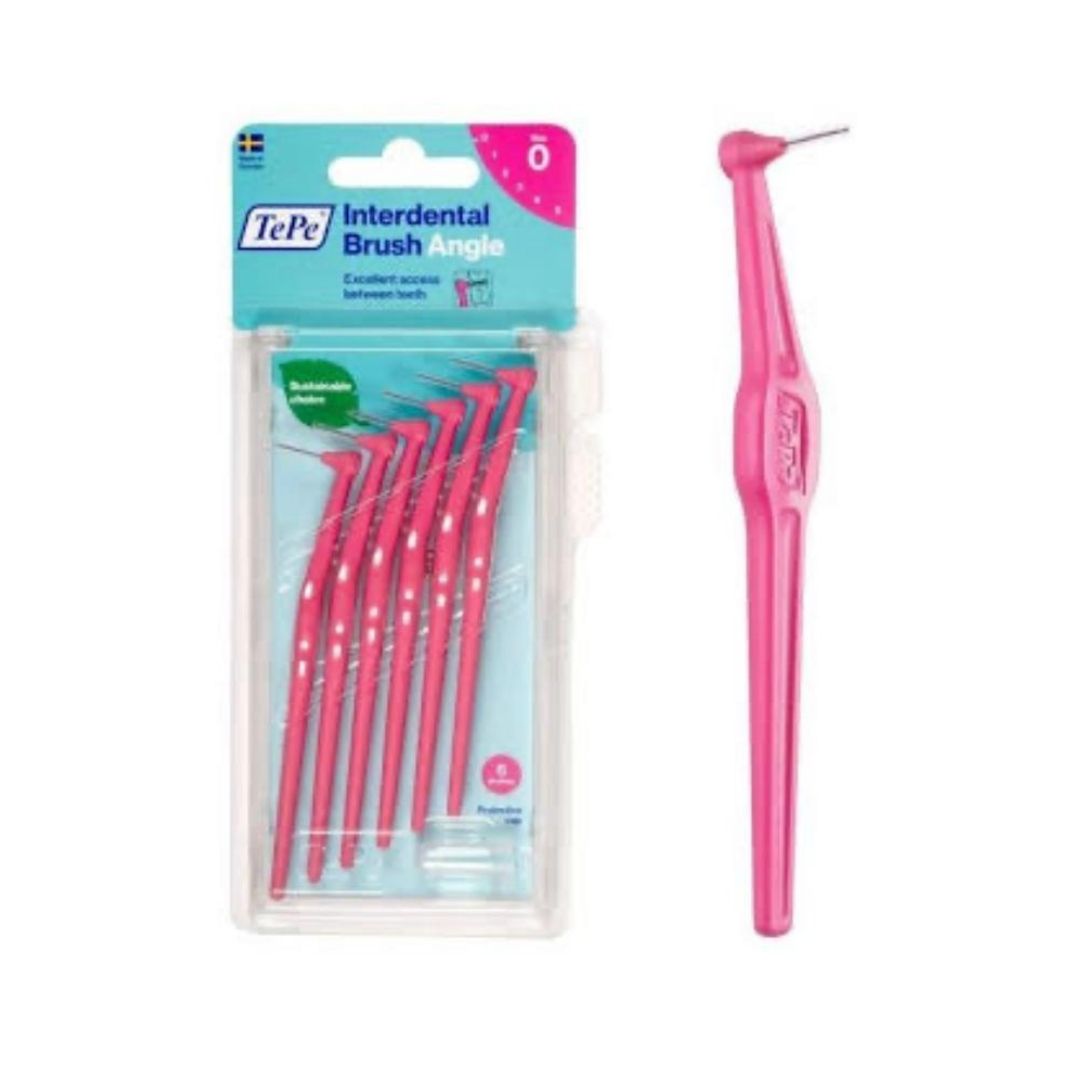 TePe Angle Arayüz Fırçası 0.4 mm Pembe (6'lı Paket)
