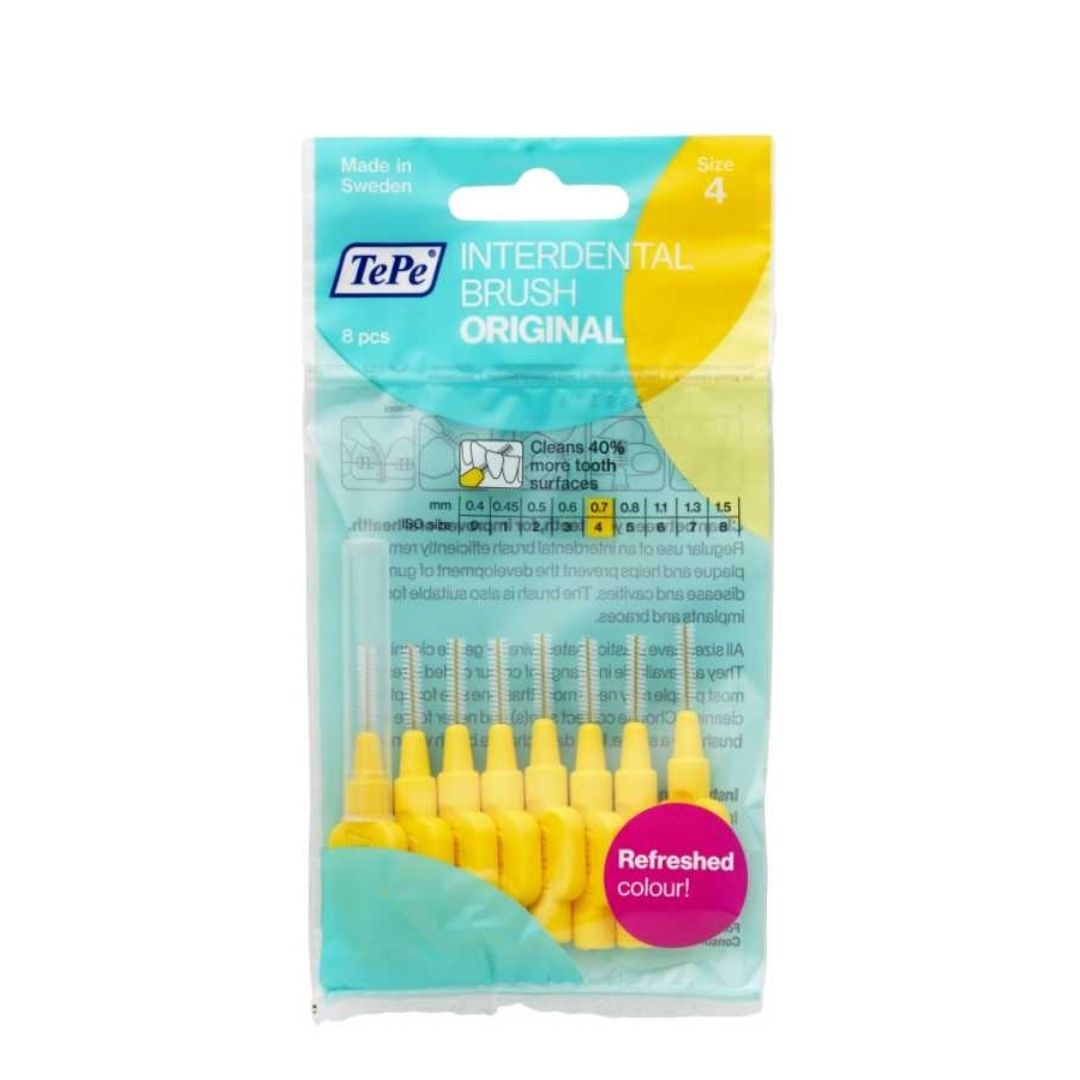 TePe Ara Yüz Fırçası 0.7 mm Sarı (8'li Paket)