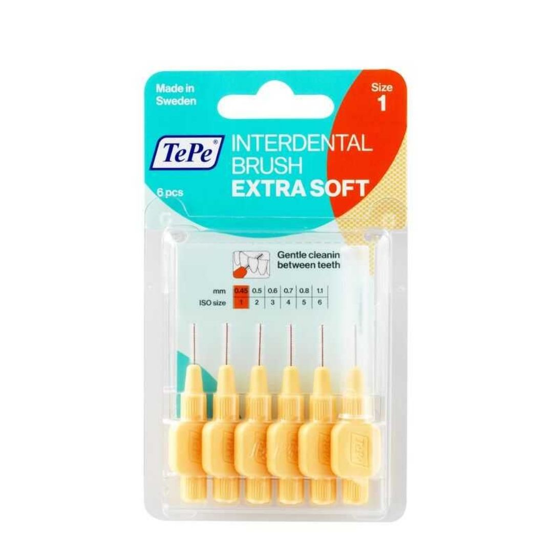 TePe Ekstra Yumuşak (X-Soft) Ara Yüz Fırçası 0.45 mm Turuncu (6'lı Paket)