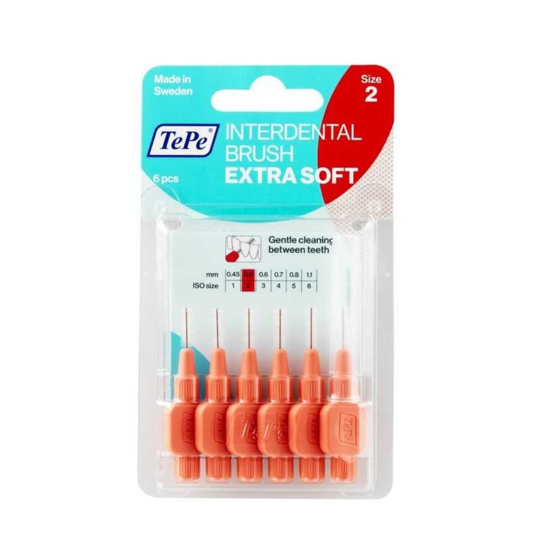 TePe Ekstra Yumuşak (X-Soft) Ara Yüz Fırçası 0.5 mm Kırmızı (6'lı Paket)