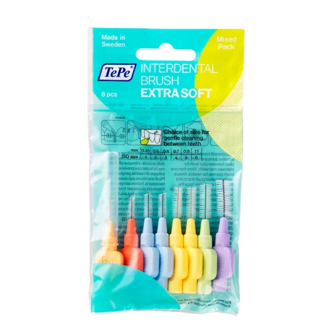 TePe Ekstra Yumuşak (X-Soft) Ara Yüz Fırçası Karışık Paket (8'li)
