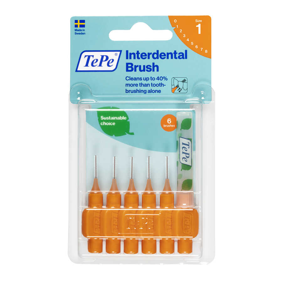 TePe Ara Yüz Fırçası 0.45 mm Turuncu (6'lı Paket)